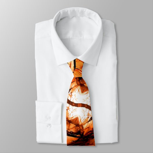 Cravate Art fait main numérique (Attaché)