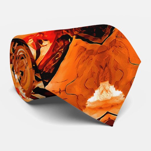 Cravate Art fait main numérique (Roulé)