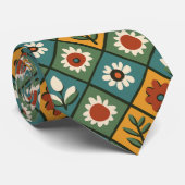 Cravate Art Floral Africain (Roulé)