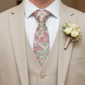 Cravate Art floral chic de cerisier en fleurs