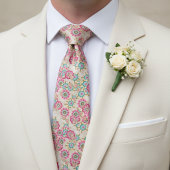 Cravate Art floral chic de cerisier en fleurs