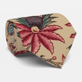 Cravate Art floral de la tapisserie (Roulé)