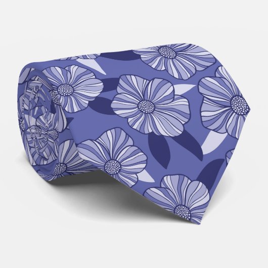 Cravate Art Floral Line (Roulé)