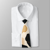 Cravate Art Floral Moderne Impression (Attaché)