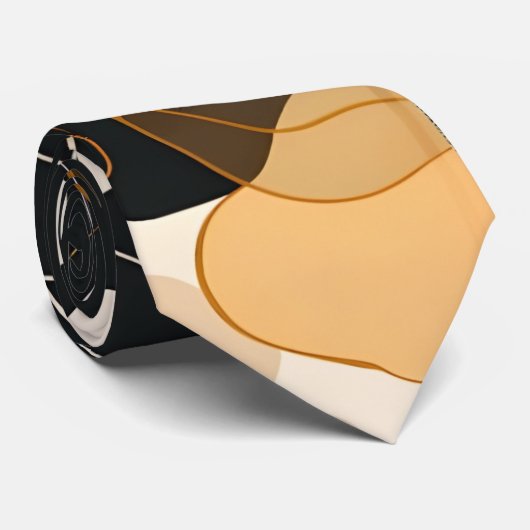 Cravate Art Floral Moderne Impression (Roulé)