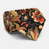 Cravate Art Floral Vintage médiéval (Roulé)