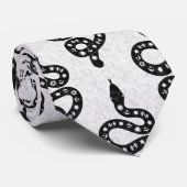 Cravate Art folklorique texturé grungy sorcière serpent no (Roulé)