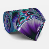 Cravate Art fractal psychédélique funky trippy (Roulé)