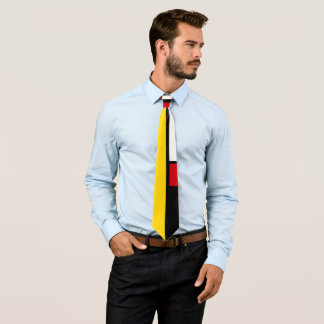 Cravate Art Géométrique Moderne Inspiré Par Mondrian