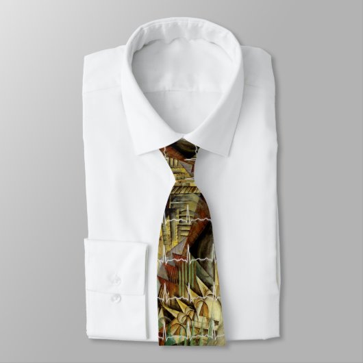 Cravate Art "heure de pointe de Max Weber de cardiologue " (Attaché)