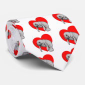 Cravate art manatee (Roulé)