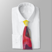 Cravate Art moderne Abstrait Kandinsky Jaune Rouge Bleu (Attaché)