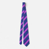 Cravate Art moderne Diagonal Grandes Bleu Rose (Dos)