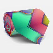 Cravate Art moderne, Dplis de couleurs (Roulé)