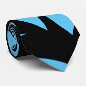 Cravate Art moderne magnifique bleu / noir 2 (Roulé)