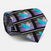 Cravate Art mystique du poulet coq (Roulé)