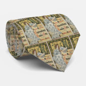 Cravate Art Nouveau vintage, Exposition des Beaux Arts (Roulé)