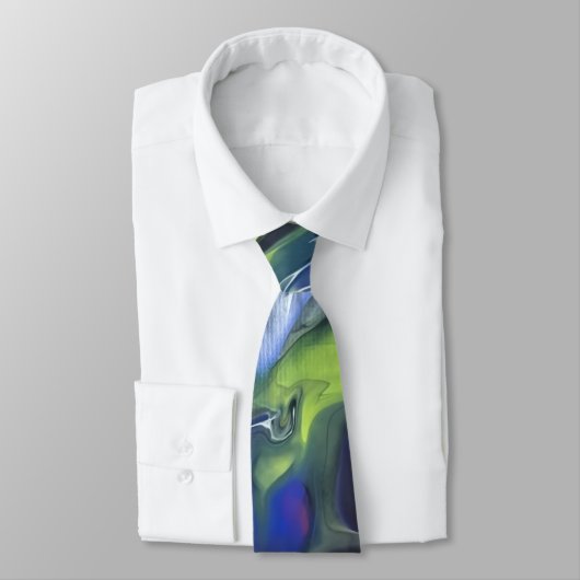 Cravate Art original unique Abstrait NeckTie (Attaché)