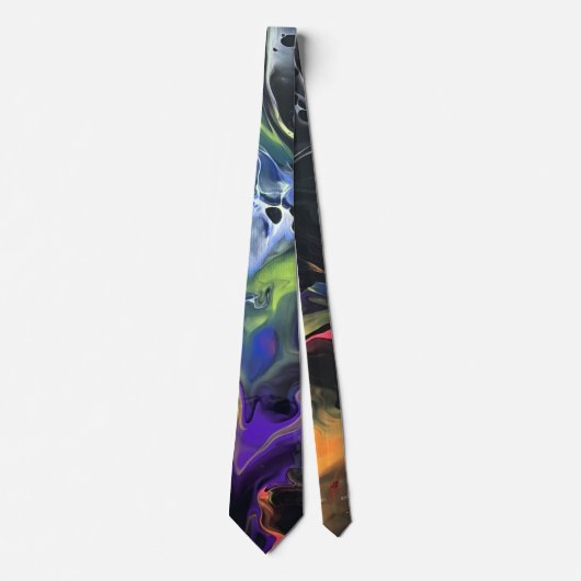 Cravate Art original unique Abstrait NeckTie (Devant)