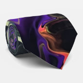 Cravate Art original unique Abstrait NeckTie (Roulé)