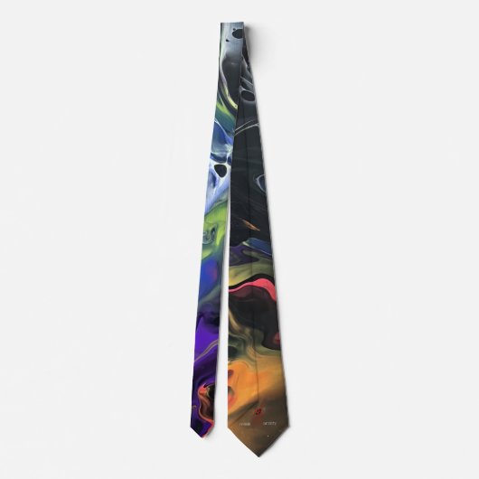 Cravate Art original unique Abstrait NeckTie (Dos)