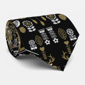 Cravate Art populaire allemand Bauernmalerei (Roulé)