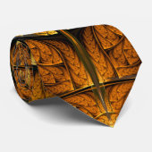 Cravate Art rougeoyant de fractale de plumes (Roulé)