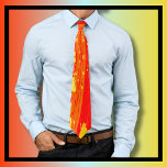 Cravate Art scintillant Citrus Orange Jaune Art Abstrait<br><div class="desc">Pipe colorée folle. Oeuvres uniques et originales du magasin Loud et Sassy en orange et jaune vif. Parfait pour les amateurs d'art abstrait et de couleurs vives. Fait un grand cadeau et un remplissage amusant de bas!</div>