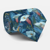Cravate Artistic Birthday Gifts For Dad Calla Lilies Flowe (Roulé)