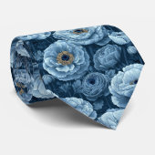 Cravate Artistic Christmas Gift For Men Ranunculus Floral (Roulé)