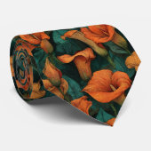 Cravate Artistic Dad Gifts Calla Lilies Flower (Roulé)