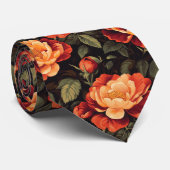 Cravate Artistic Dads Fathers Day Gifts Rose Flower (Roulé)