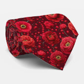 Cravate Artistic Gifts For Men Ranunculus Flower (Roulé)