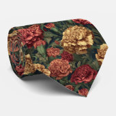 Cravate Artistic Groomsman Gift Carnation Flower (Roulé)