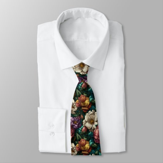 Cravate Artistic Mens Accessories Gardenias Flower (Attaché)