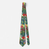 Cravate Artistic Watercolor Flower Garden Tie (Devant)