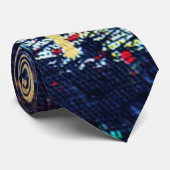 Cravate artistique Abstraite amusante et funky (Roulé)