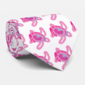 Cravate artistique de tortue rose (arrière - plan  (Roulé)