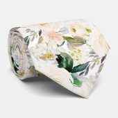 Cravate ArtsApp H2 Alabaster Cream Rose Mariage (Roulé)