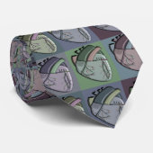 Cravate Artsy de coeur de cardiologue (Roulé)