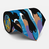 Cravate Artsy de tache de Rorschach de psychiatre (Roulé)