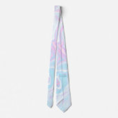 Cravate Artsy Moderne Motif en marbre rose (Dos)