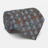 Cravate Artsy Néphrologiste Rein Design bleu et gris (Roulé)