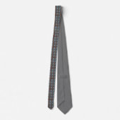Cravate Artsy Néphrologiste Rein Design bleu et gris (Dos)