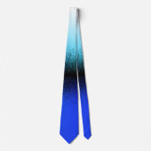 Cravate Artwork Abstrait noir bleu (Devant)