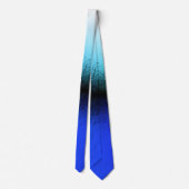 Cravate Artwork Abstrait noir bleu (Dos)