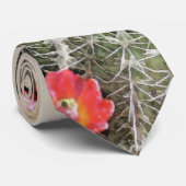 Cravate Artwork de fleurs de cactus (Roulé)