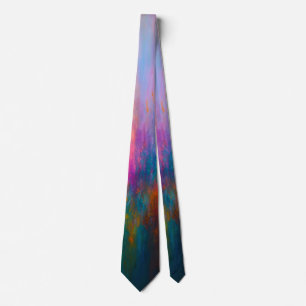 Cravate Ascension Radieuse - Gouttes Abstraites