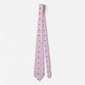 Cravate Ash rose Fleur de Lis, French Lili silver pattern (Devant)