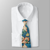 Cravate ASIAN PEONIES tie (Attaché)